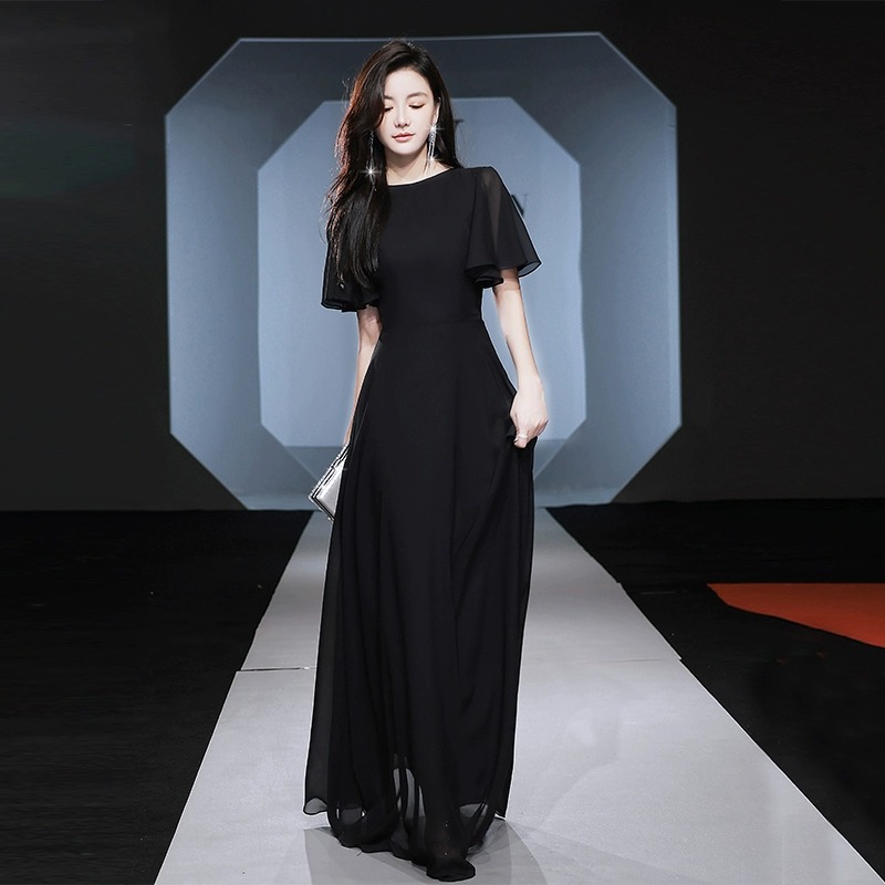 Fly Line - Bankett-Abendkleid 2026 Neu Chiffon Temperamentvolles Socialite-Kleid