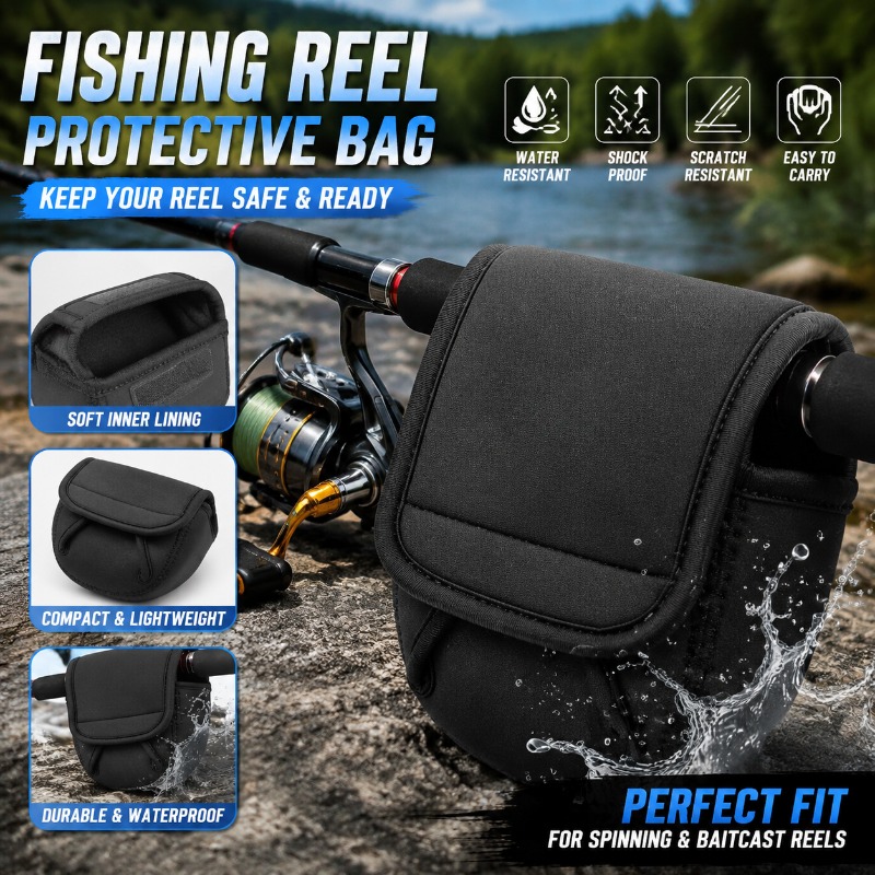 Fishing Line Box - Schutzhülle für Angelrollen, Tasche für Spinnrollen,