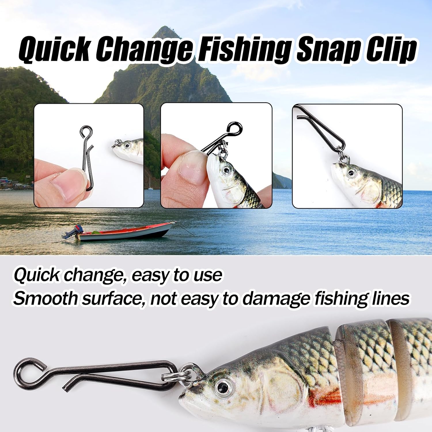 100 Stück Edelstahl-Angelclips – Freshwater Line Bewertung und Preis